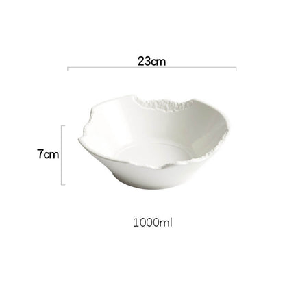 Lighteme Notch Design Ceramic Bowl