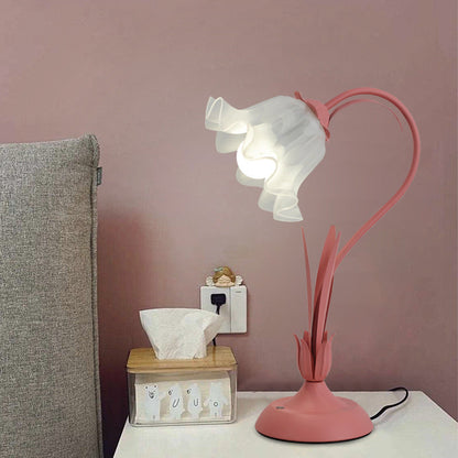 Lampe de table romantique à fleurs Lighteme