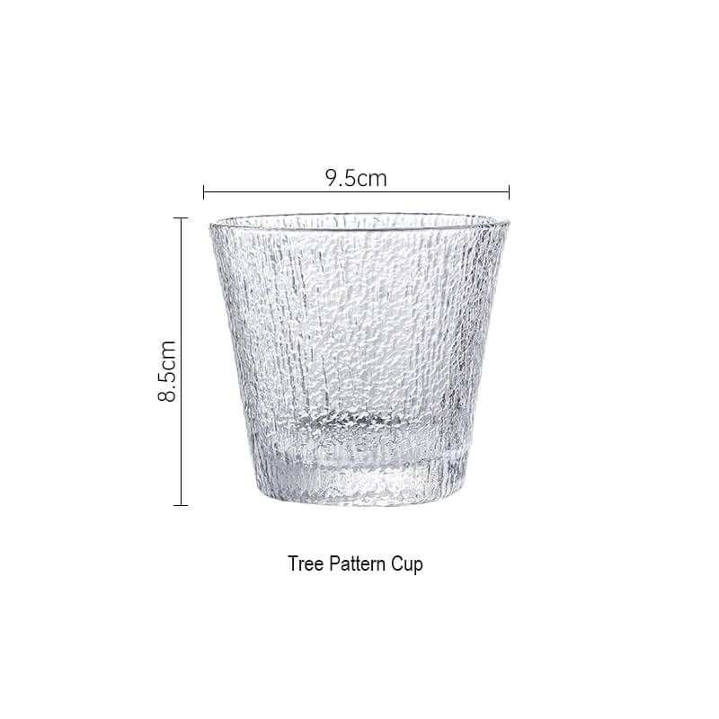 Lighteme Glacial Textured Whiskey Glass