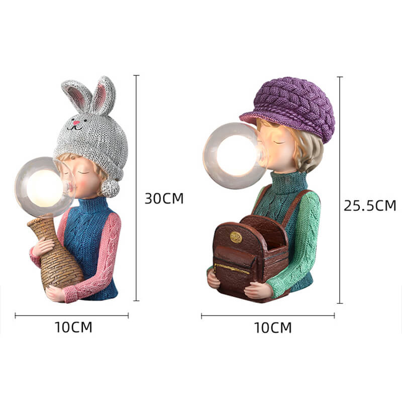 Lighteme Hasenohr-Bubble-Girl-Schreibtischlampe