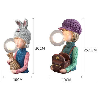 Lighteme Hasenohr-Bubble-Girl-Schreibtischlampe
