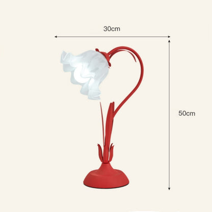 Lampe de table romantique à fleurs Lighteme
