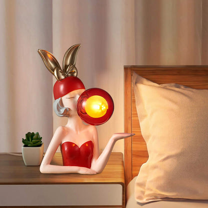 Lighteme Colorful Elegant Girls Resin Table Lamp