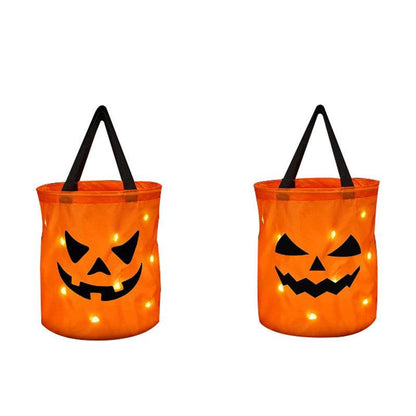 Lighteme - Halloween-Kürbiseimer mit LED-Lichtern | 1 KAUFEN, 1 GRATIS ERHALTEN (2 STK.)