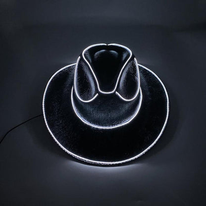 Chapeau de fête de cow-boy à LED Lighteme Lokahat 