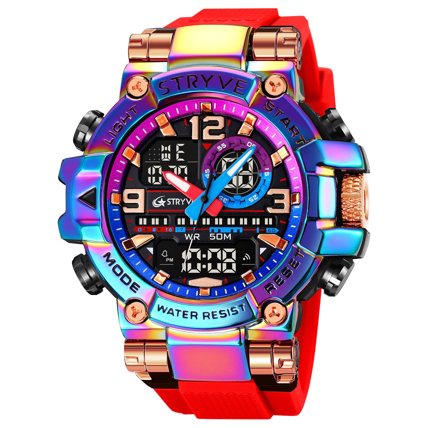 STRYVE Colorful Functional Waterproof Tactical Watch