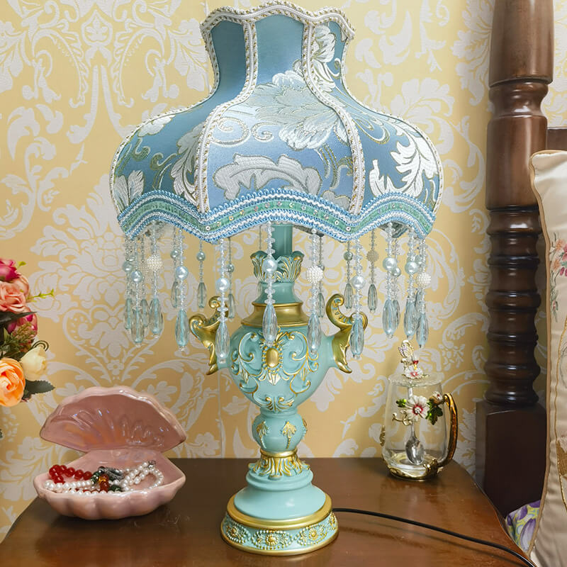 Lampe de chevet créative de luxe bleue Lighteme