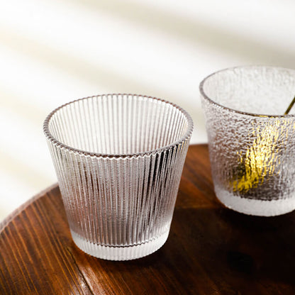 Lighteme Glacial Textured Whiskey Glass