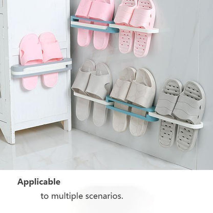 Lighteme Wall Mounted Folding Slippers Rack (3 colors)