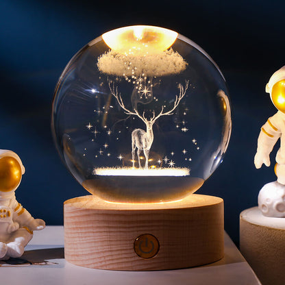 Lighteme Crystal Ball Night Light
