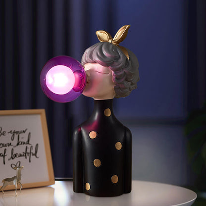 Lighteme Colorful Elegant Girls Resin Table Lamp