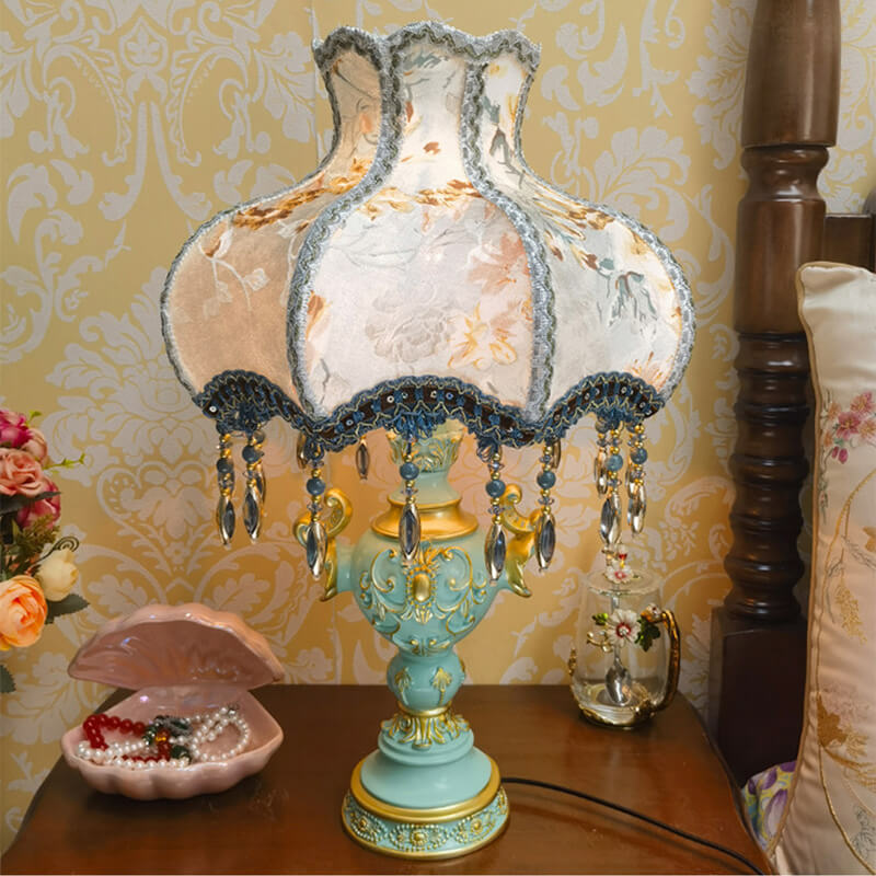Lampe de chevet créative de luxe bleue Lighteme