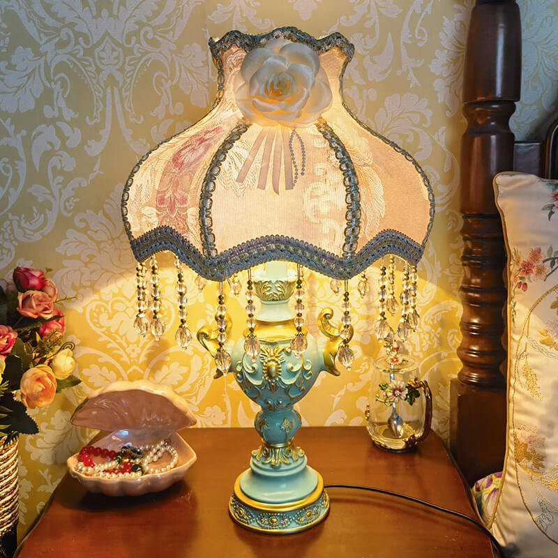 Lampe de chevet créative de luxe bleue Lighteme