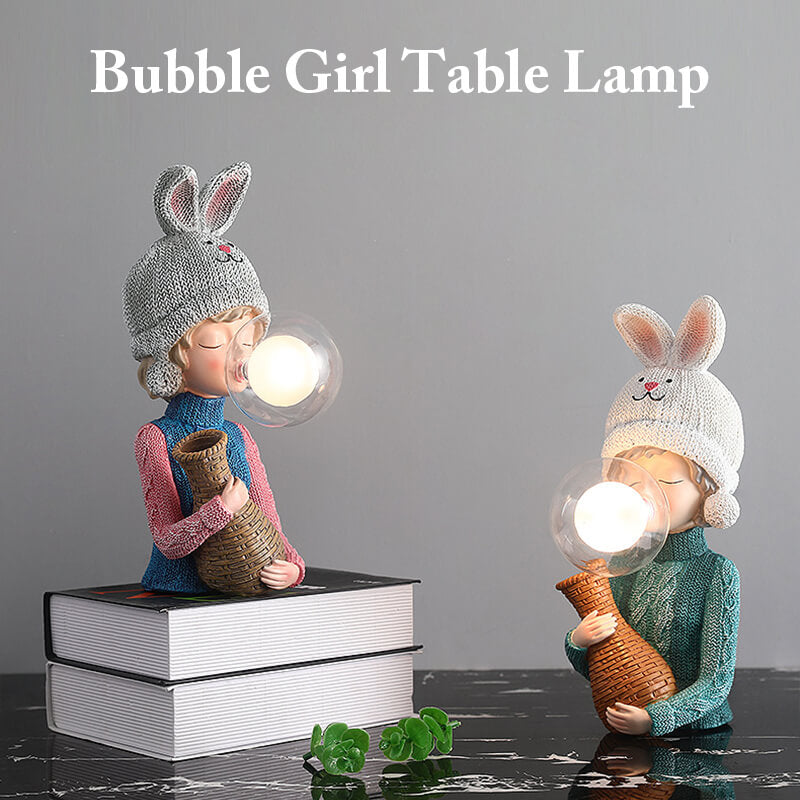 Lighteme Hasenohr-Bubble-Girl-Schreibtischlampe
