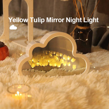 Lighteme Cloud Tulip Small Mirror Night Light