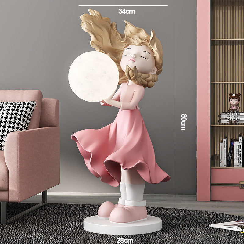 Lighteme Moon Girl Home Decoration