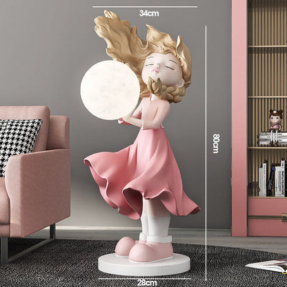 Lighteme Moon Girl Home Decoration