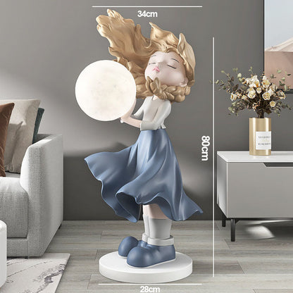 Lighteme Moon Girl Home Decoration