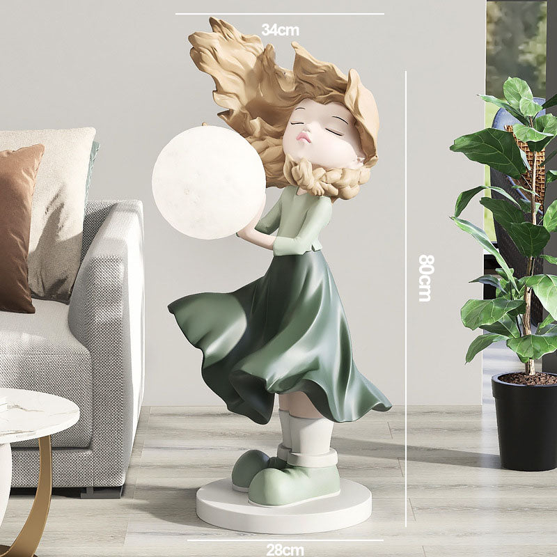 Lighteme Moon Girl Home Decoration