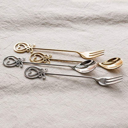 Lighteme Octopus Shaped Dessert Spoon & Fork