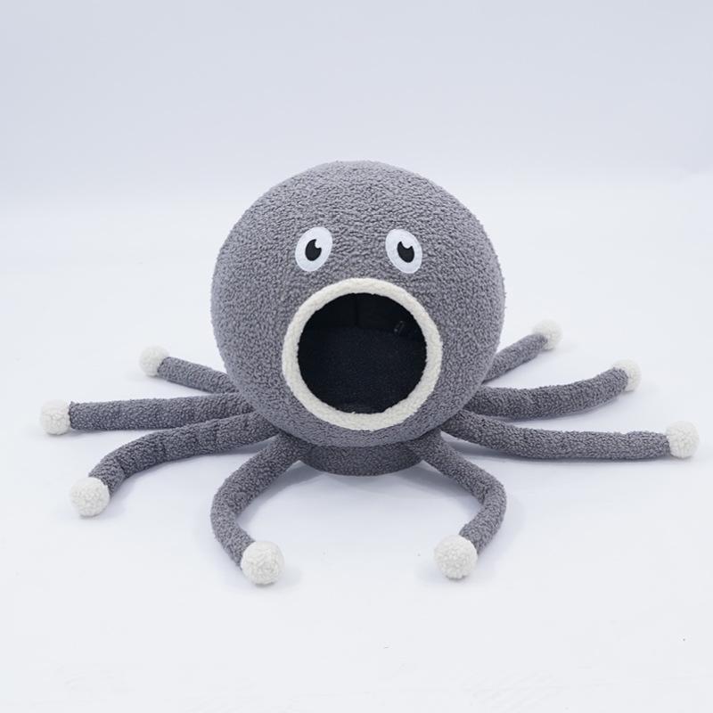 Lighteme Octopus Shape Cave Design Cat Nest