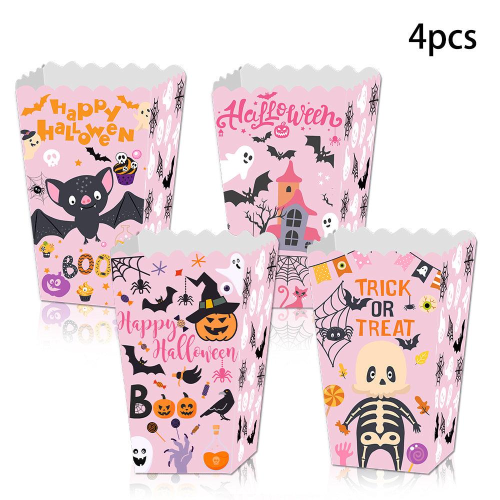 Lighteme 4-teilige Halloween-Popcornboxen