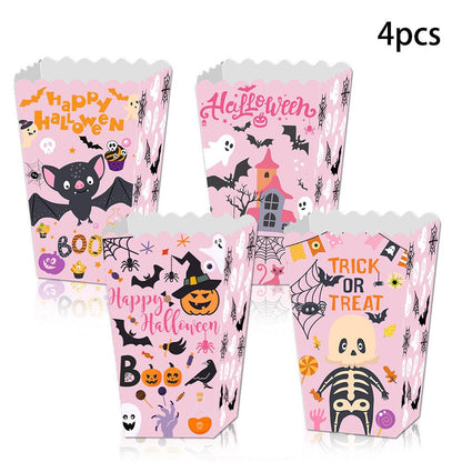 Lighteme 4-teilige Halloween-Popcornboxen
