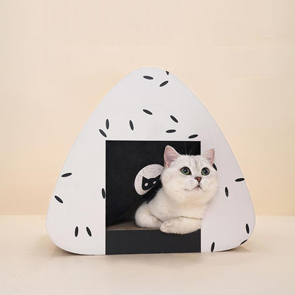 Lighteme Onigiri Shape Cat Scratch House (3 colors)