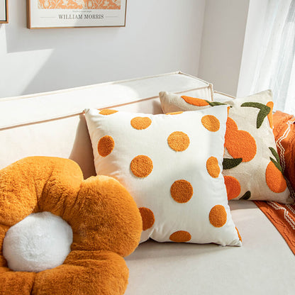 Lighteme Orange Throw Pillow Cover