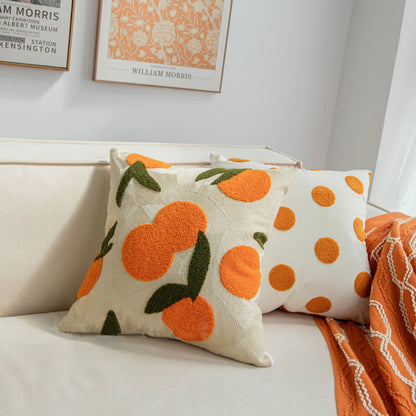 Lighteme Orange Throw Pillow Cover
