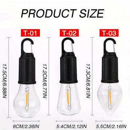 Lighteme Outdoor LED Camping Bulbs with Clip Hook Pack of 3