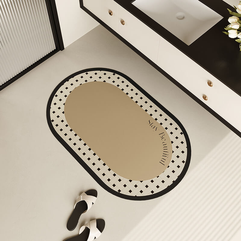 Lighteme Oval Diatom Mud Bath Mat