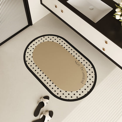 Lighteme Oval Diatom Mud Bath Mat