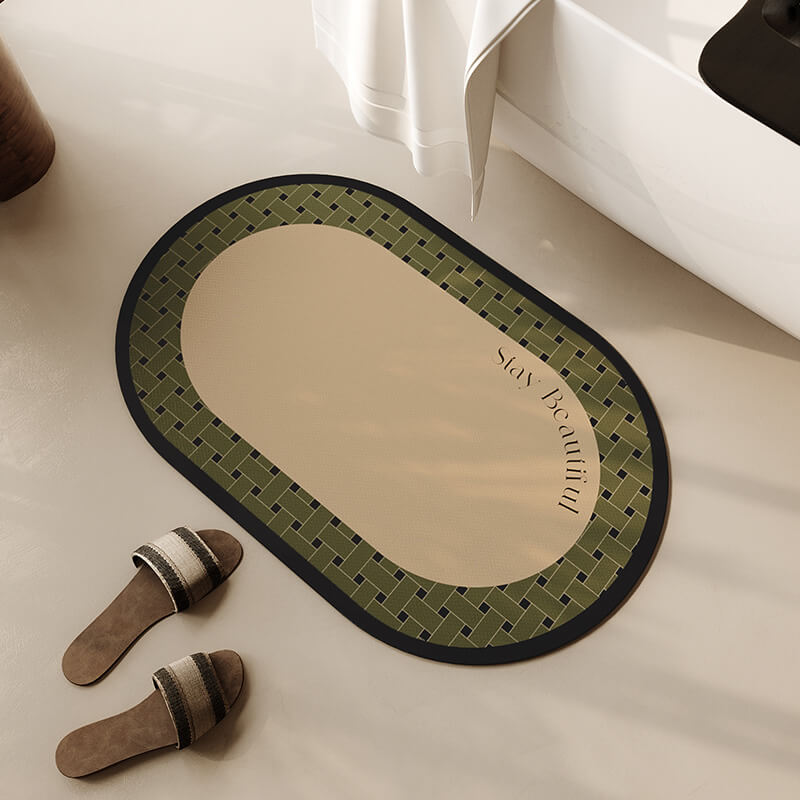 Lighteme Oval Diatom Mud Bath Mat