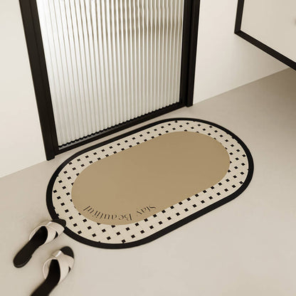 Lighteme Oval Diatom Mud Bath Mat