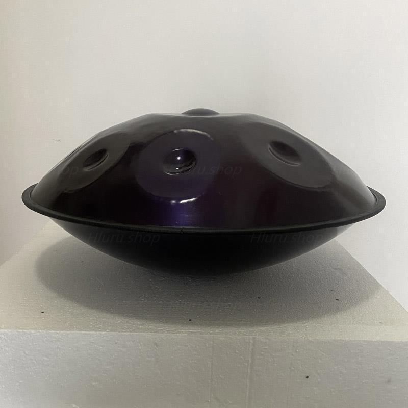 MiSoundofNature Custom Handpan Drum 22 Inch 10/10+2 Notes F3 Low Pygmy Scale Stainless Steel/Nitrided Steel Percussion Instrument