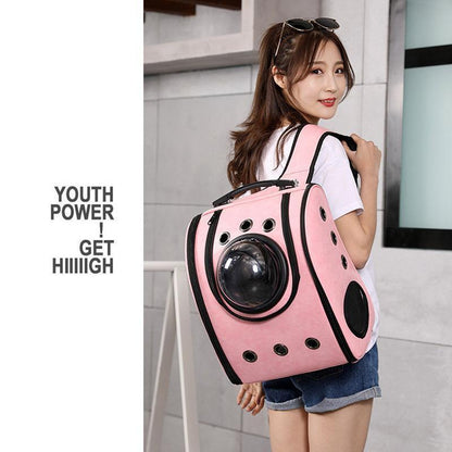 Lighteme PU Backpack Space Capsule Small Cat carrying (4 colors)