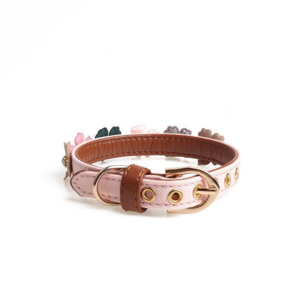 Lanière pour chien Lighteme en polyuréthane à motif floral (4 couleurs et 2 tailles)