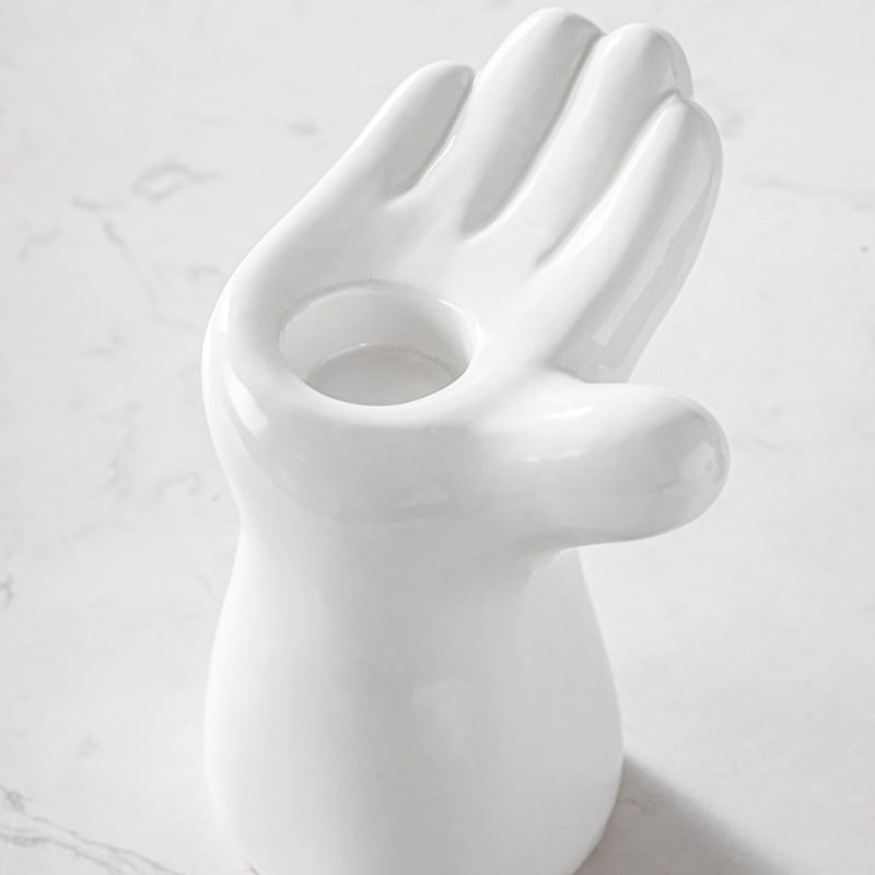 Bougeoir en céramique Lighteme Palm