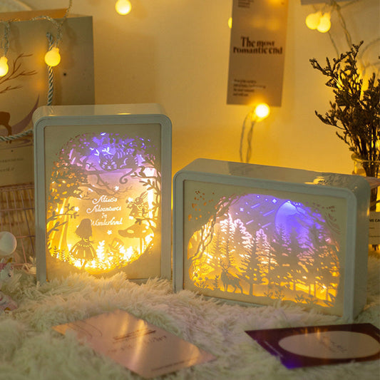 Lighteme Papiergeschnitzte Nachtlampe