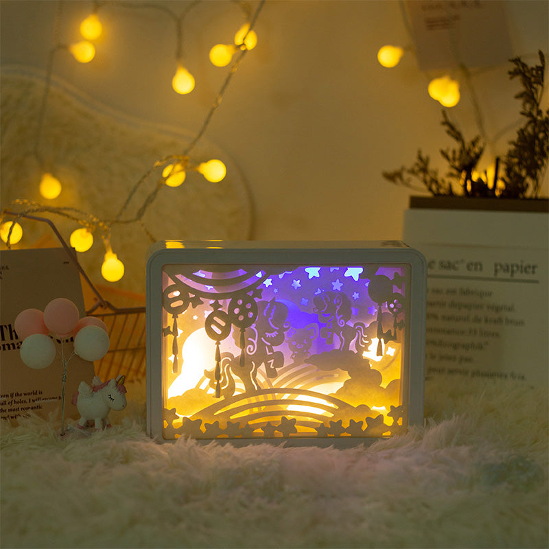 Lighteme Papiergeschnitzte Nachtlampe