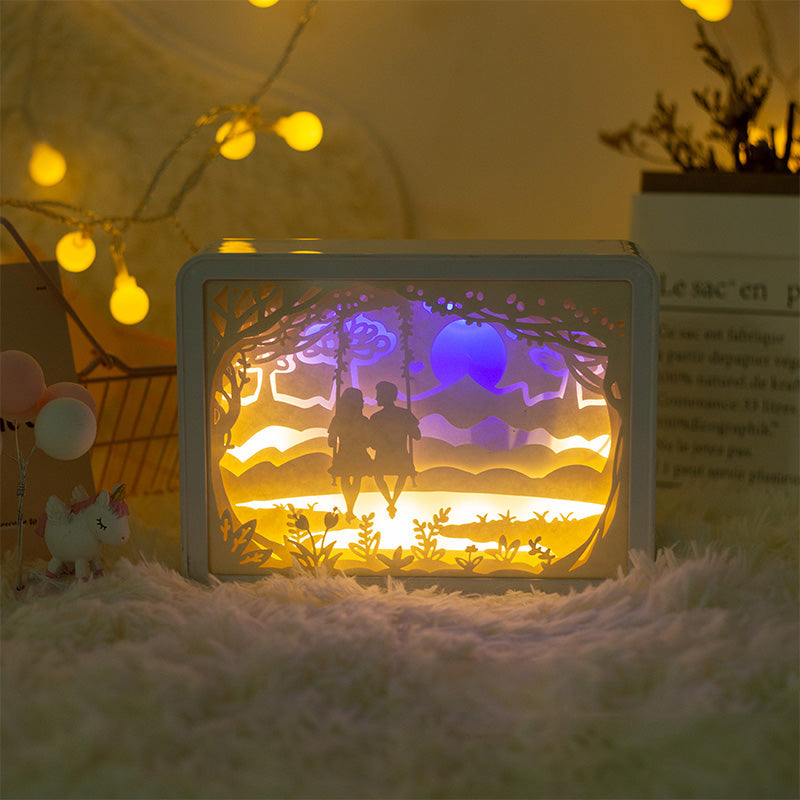 Lighteme Papiergeschnitzte Nachtlampe