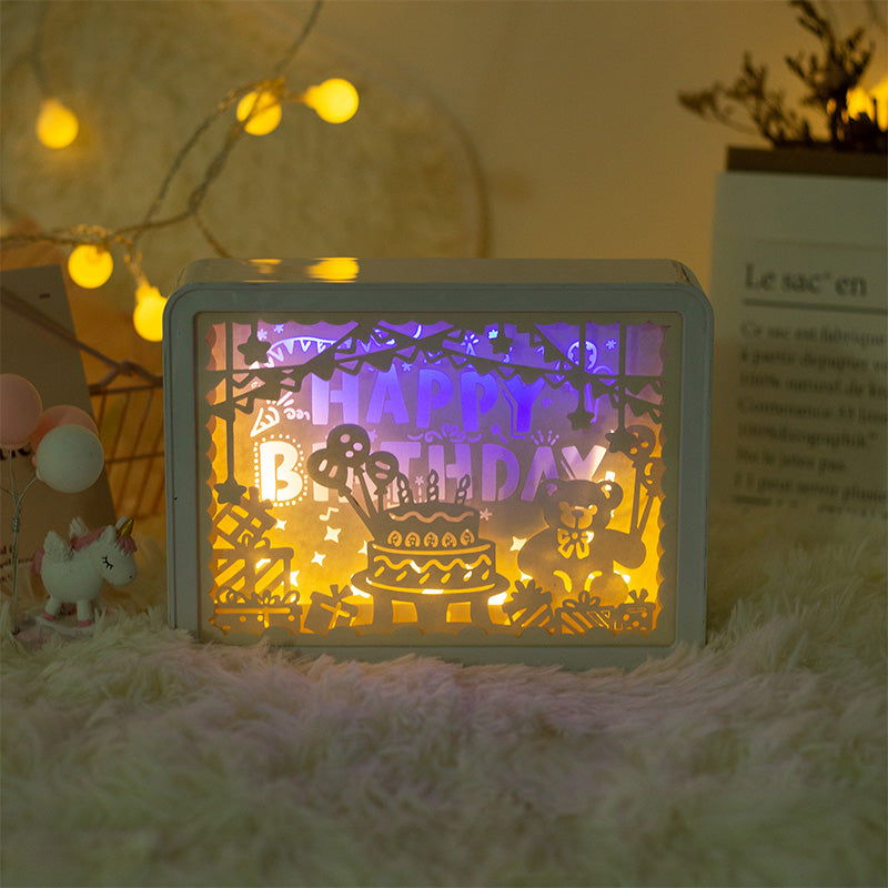Lighteme Papiergeschnitzte Nachtlampe