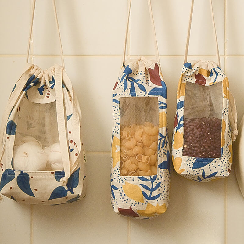Lighteme Pastoral Cotton Linen Storage Bag