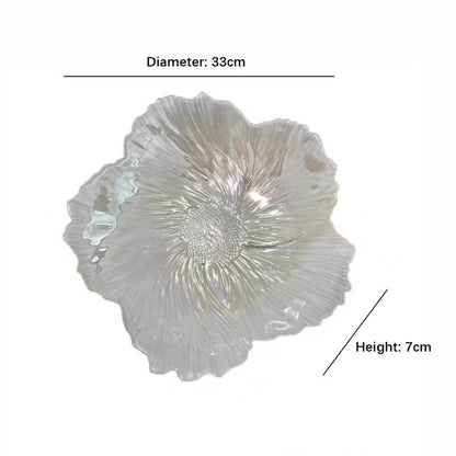 Lighteme Pearlescent Flower-Shaped Glass Storage