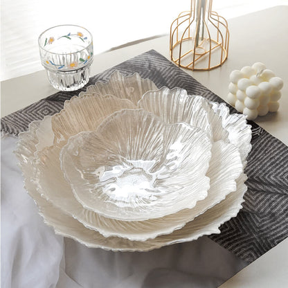 Lighteme Pearlescent Flower-Shaped Glass Storage