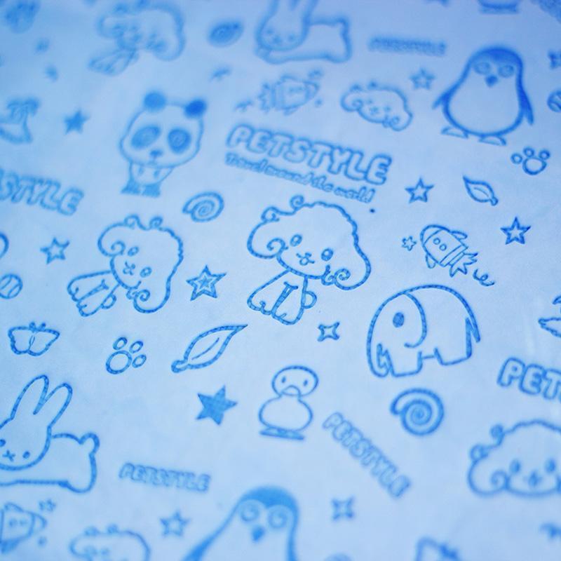 Lighteme Pet Bath Drying Suedette Towel With Cute Cartoon Print (4 colors)