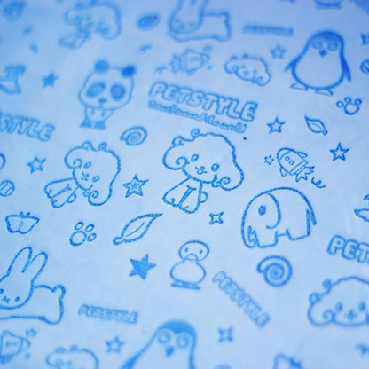 Lighteme Pet Bath Drying Suedette Towel With Cute Cartoon Print (4 colors)