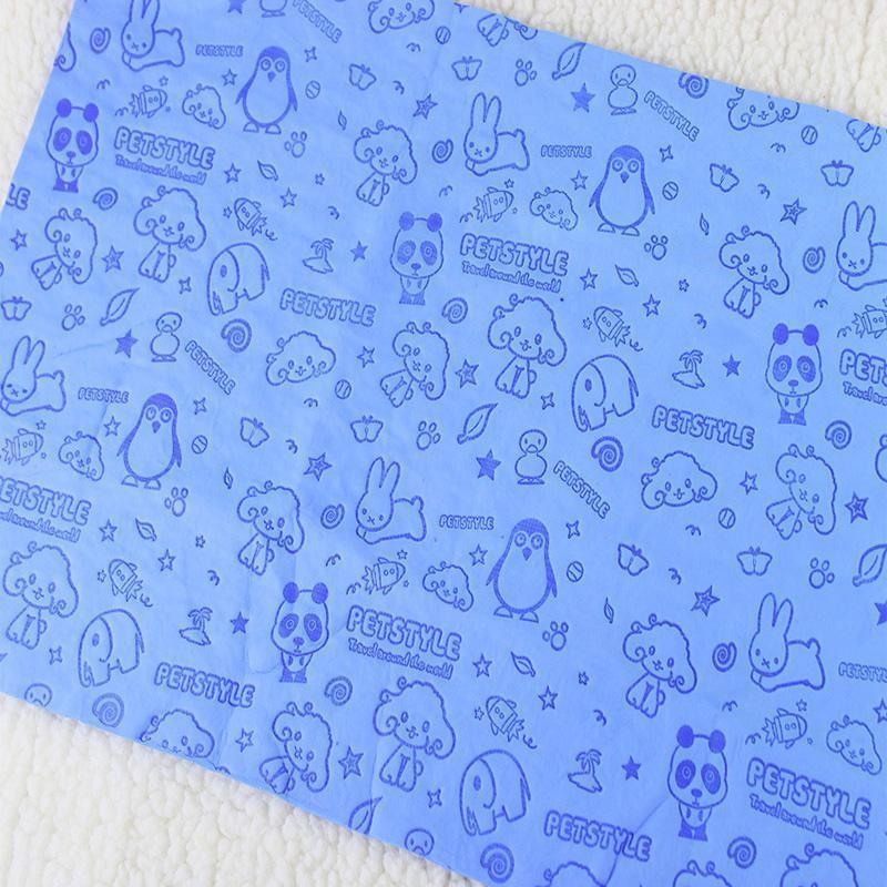 Lighteme Pet Bath Drying Suedette Towel With Cute Cartoon Print (4 colors)