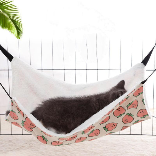 Lighteme Pet Hanging Bed Cartoon Print Canvas Hammock (3 Types & 3 Sizes)
